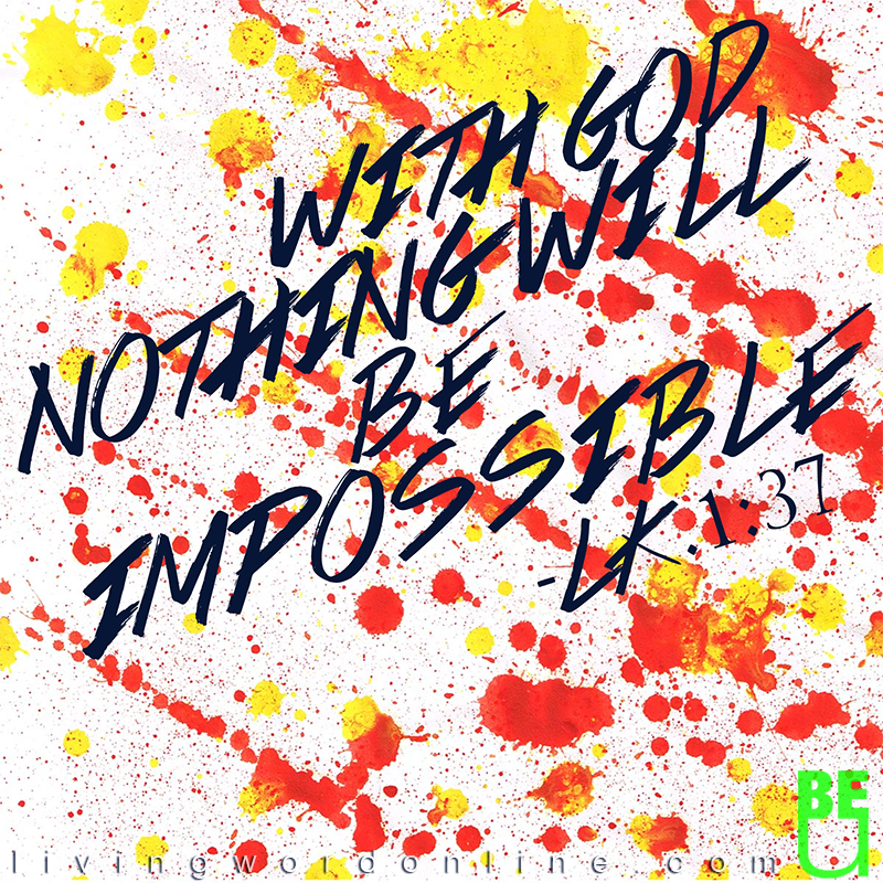 LivingWordBible's tweet photo. For with #God, NOTHING will be impossible! -LK.1:37

#Grace15
#DreamWithPurpose
#BeU

http://t.co/tP5f5092Tg http://t.co/6827P2Z7dq