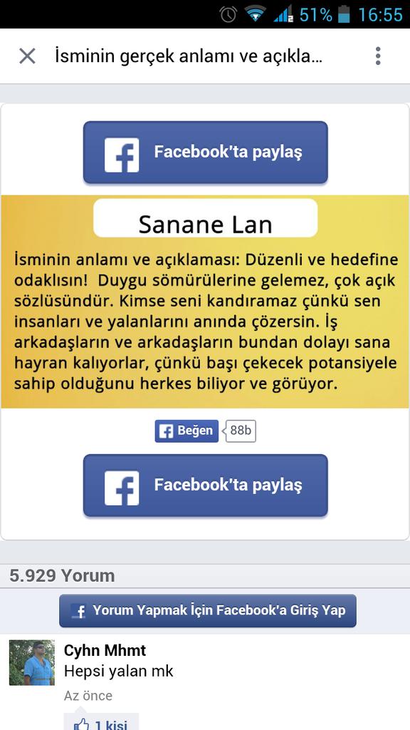 Güzel isimmiş ,Allahım ya böyle insanlari kandıranlarda varr