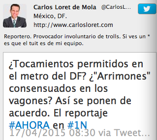 Arrimones en el metro Arrimones en el metro