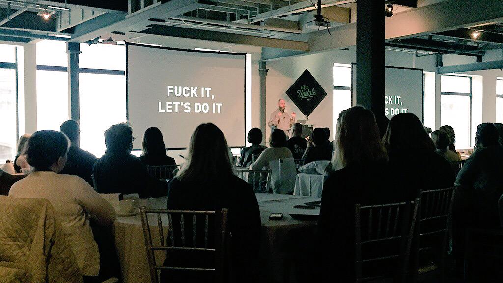 imageagent's tweet image. Already feeling inspired at #CreateUpstate thanks to @mgoldst @CreateUpstate