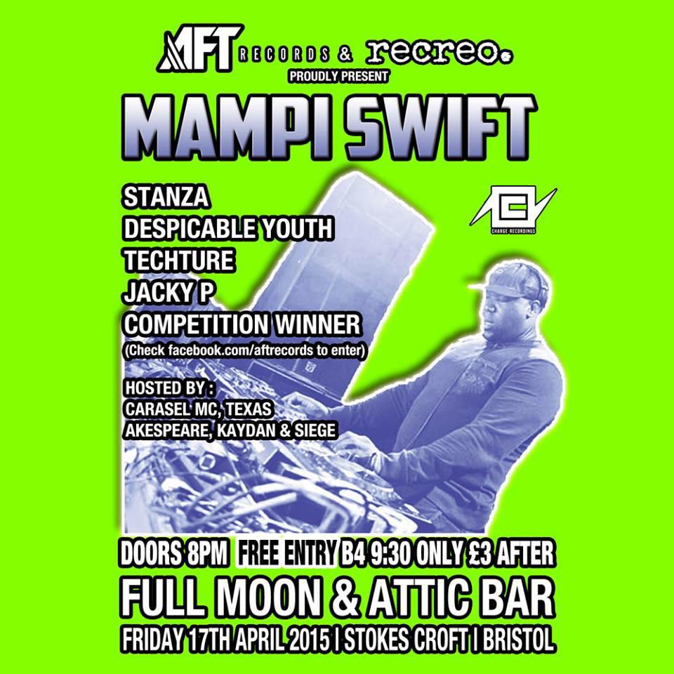 AFTrecords's tweet photo. TONIGHT!!!
@mampi_swift live in Bristol, Full Moon/Attic Bar FREE ENTRY b4 9:30 £3 after
Plus Massive outdoor area ☀️ http://t.co/0ROX3po1ze