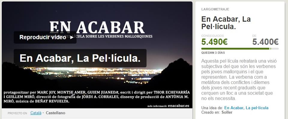 Estem molt contents! Gràcies a tots el mecenes per creure en aquest projecte. Disposem de 3 dies per tancar Verkami.