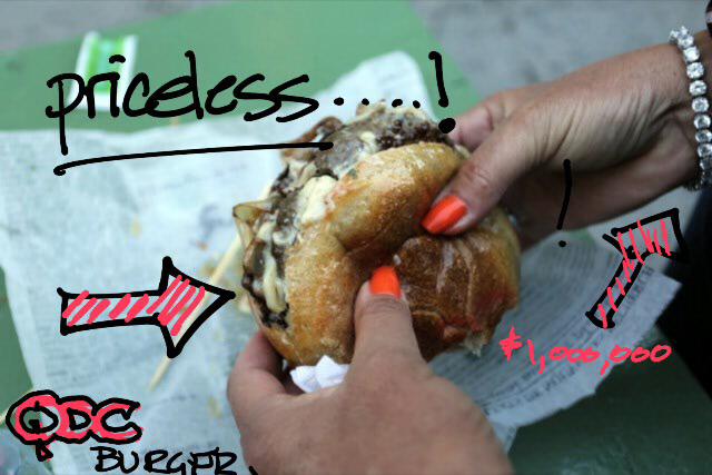 QdcBurger's tweet photo. #qdcburger #priceless #burgergasm #foodart #onlyattheQ http://t.co/lLTBVCuwQZ