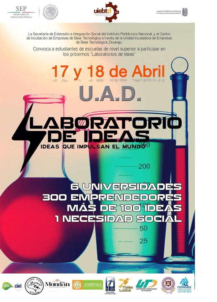 IncubadoraIPN's tweet photo. @IncubadoraIPN @lobosUAD #LabIdeas @IPN_MX @CIEBT @EffIPN @diana_ocon @ejovenes @virtua_mx http://t.co/5a7vvGrWHW