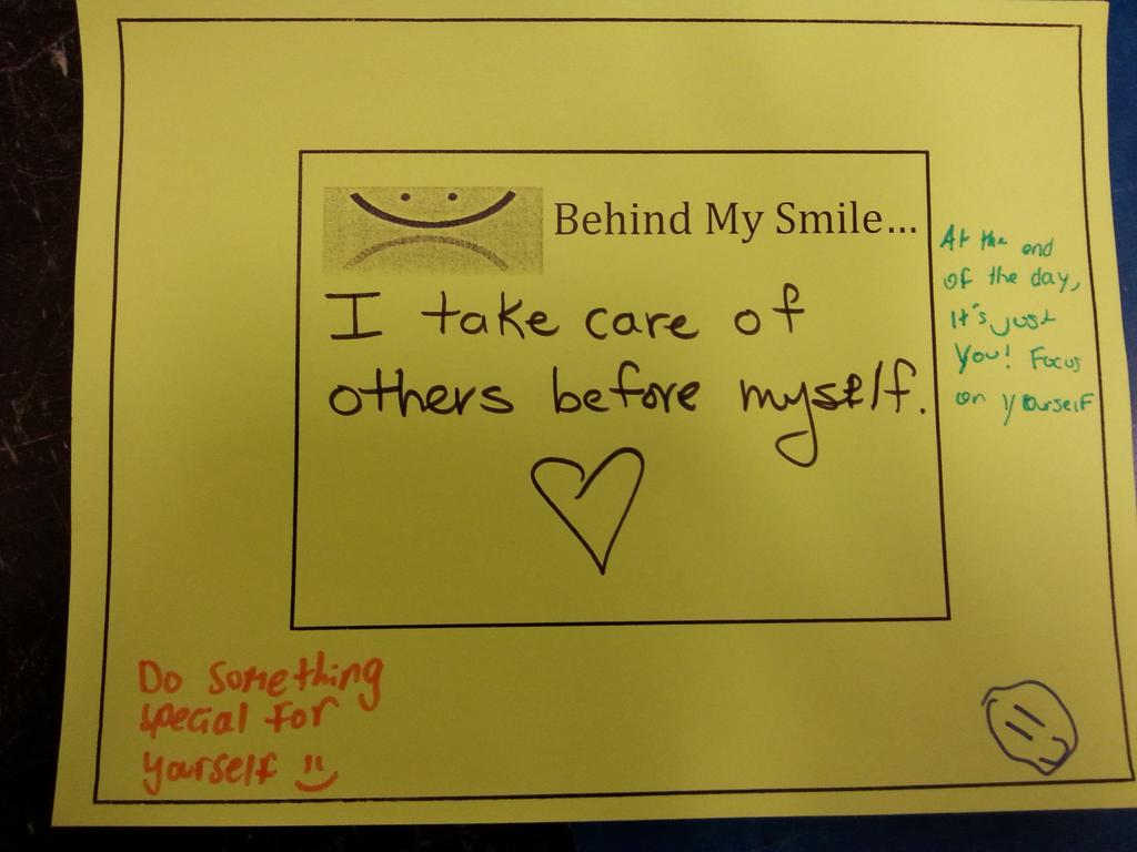 Words of advice from student participants. #tfssletstalk  #ThisWasMyAnswer