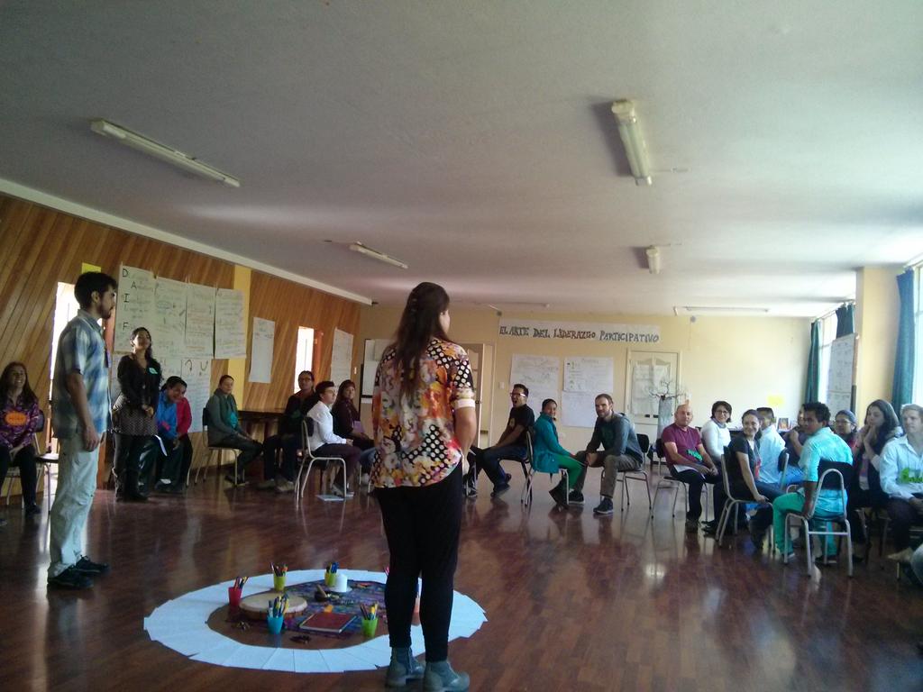 Iniciamos el segundo día de #aohquito <a href="/AofHostingQuito/">Art Of Hosting Quito</a> compartiendo nuestras experiencias y sentimientos. Namaste :)