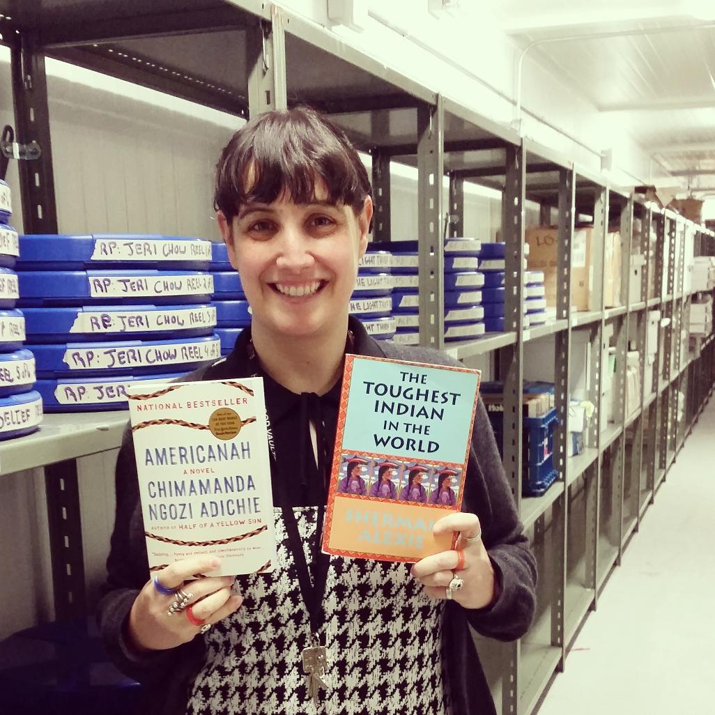 UofTSCCO's tweet photo. Rachel Beattie, Archival Assistant at the @MediaCommons_TO , shares her favourite books #UTLReads #UTORLibs http://t.co/ItJznfQaIy