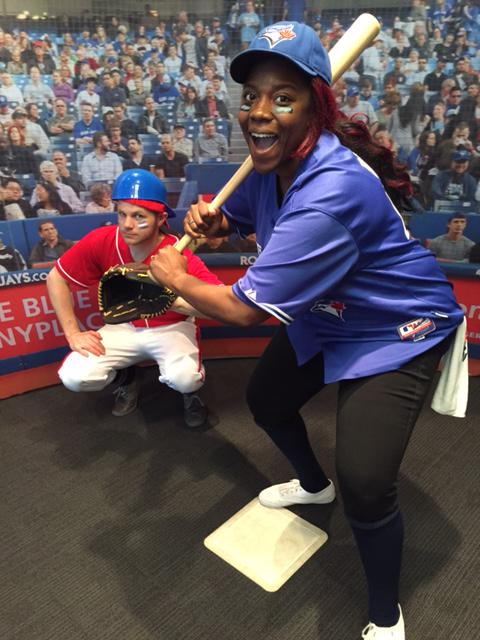 Talk about a great day at work! :) Let's #playball Go <a href="/BlueJays/">Toronto Blue Jays</a> Go! #MosaicNA #greatplacestowork