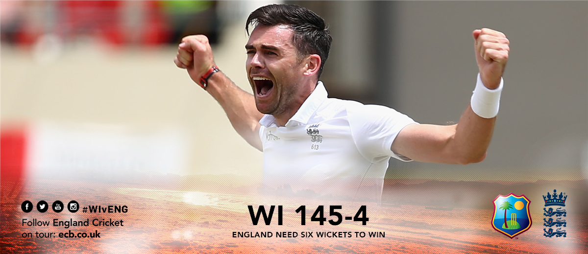 ECB_cricket's tweet photo. Stokes is now in the attack in place of Jimmy. Tredwell has the other end tied up. #Jimmy100 #WIvEng http://t.co/Dn2C9oTjms
