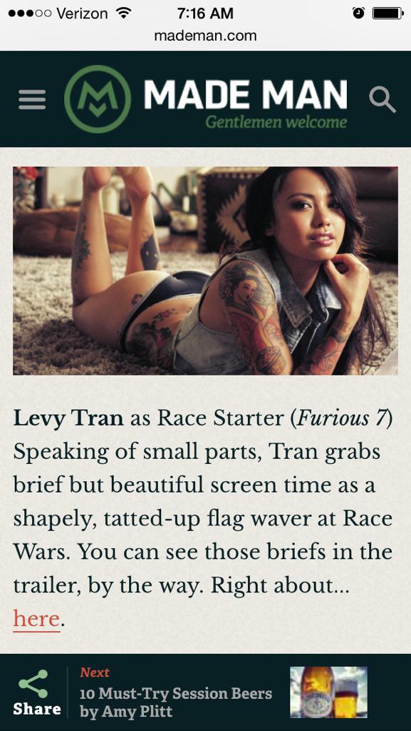 7 and furious fast levy tran Levy Tran