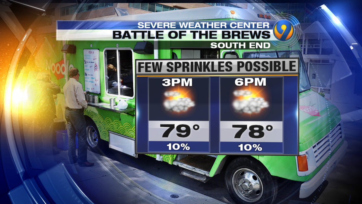 VickiGrafWX's tweet photo. I'm excited to volunteer at #BattleOfTheBrews in @SouthEndCLT tom! Hosted by @704Project - good food &amp; good cause! http://t.co/AkThbqtdMZ