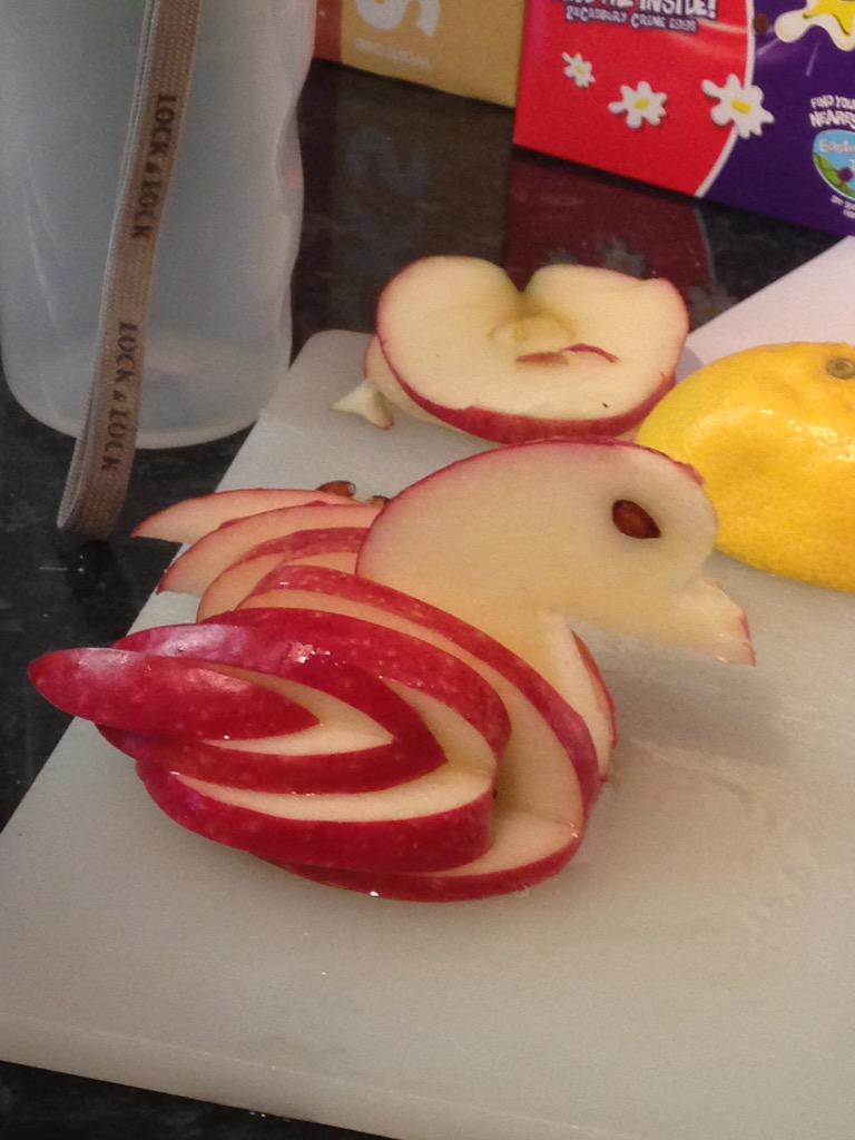 Carrie_Jayne's tweet photo. @Chase_Allen13 carved this Apple, how cool? http://t.co/OwNvzfNwrJ