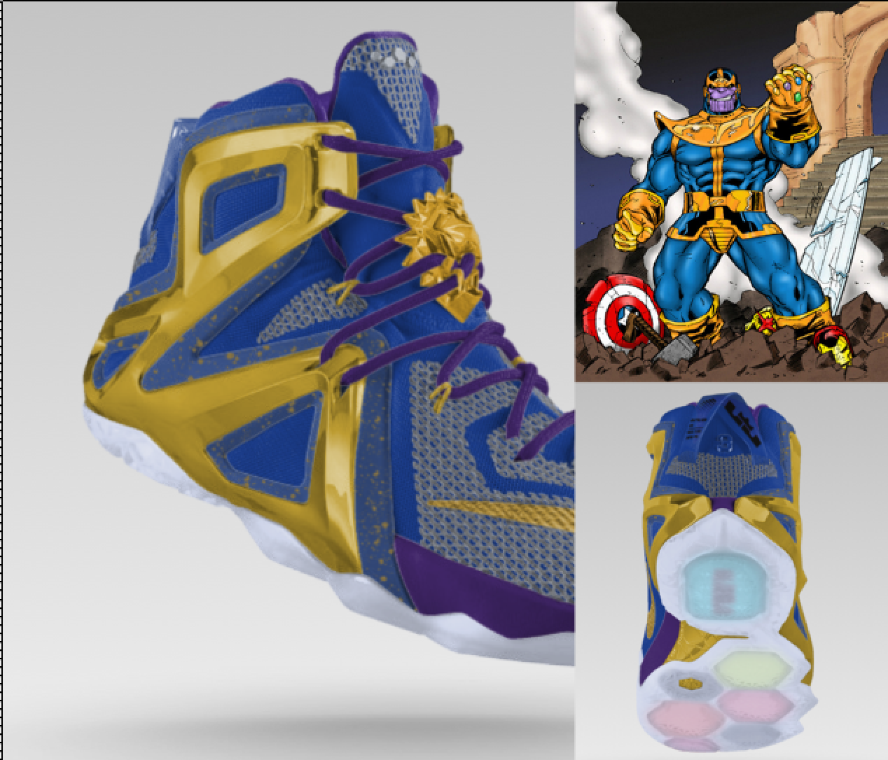 Heskicks on X Thanos w Infinity Gauntlet Theme NikeID Lebron 12 Elite http t zlW4efoz9S http t hvQLuqQL4x X