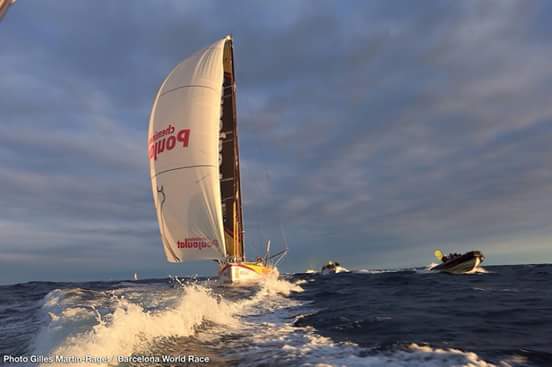Retour â Port-La-Forêt cet après-midi 😊 #imoca #finistère #bwr2015 poke <a href="/Poujoulat_Stamm/">Cheminées Poujoulat Voile</a> @IMOCA60