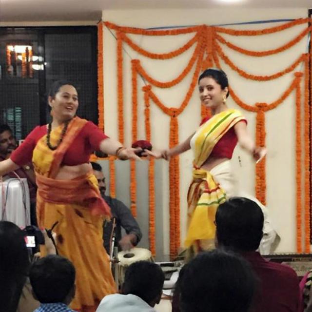 Last evening we performed in bengali cultural function
