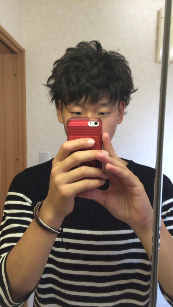 RYOTIN20's tweet photo. 今日はパーマ風にしてみた http://t.co/UFZMGbbDik