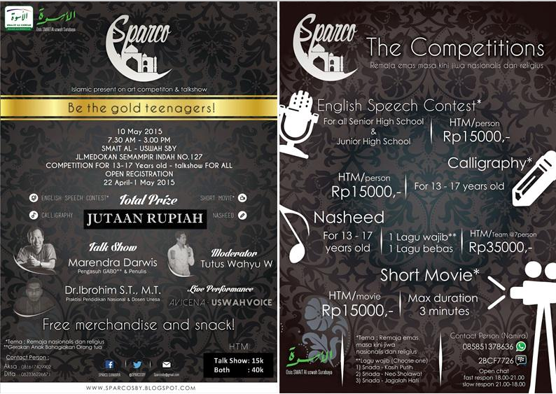 SMAITALUSWAH's tweet photo. -SPARCO 2015-
Join us and let's show your works! Mention us for more info ^^ #sparco2015 @skintass http://t.co/CfdmDVuVl2