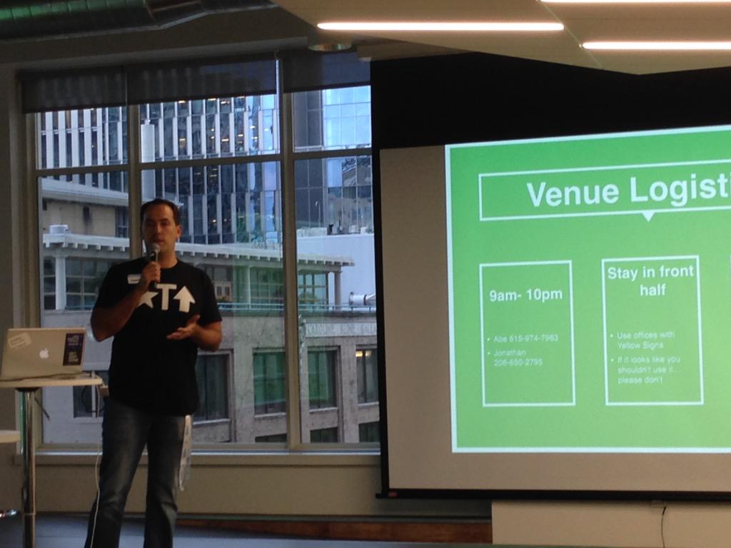 HVerespej's tweet photo. #swsea in action at @Moz. @jonathangags @doppenhe @TheDahv @abe238 @ramonrecuero @SUWSeattle http://t.co/l4aZCWSKd1