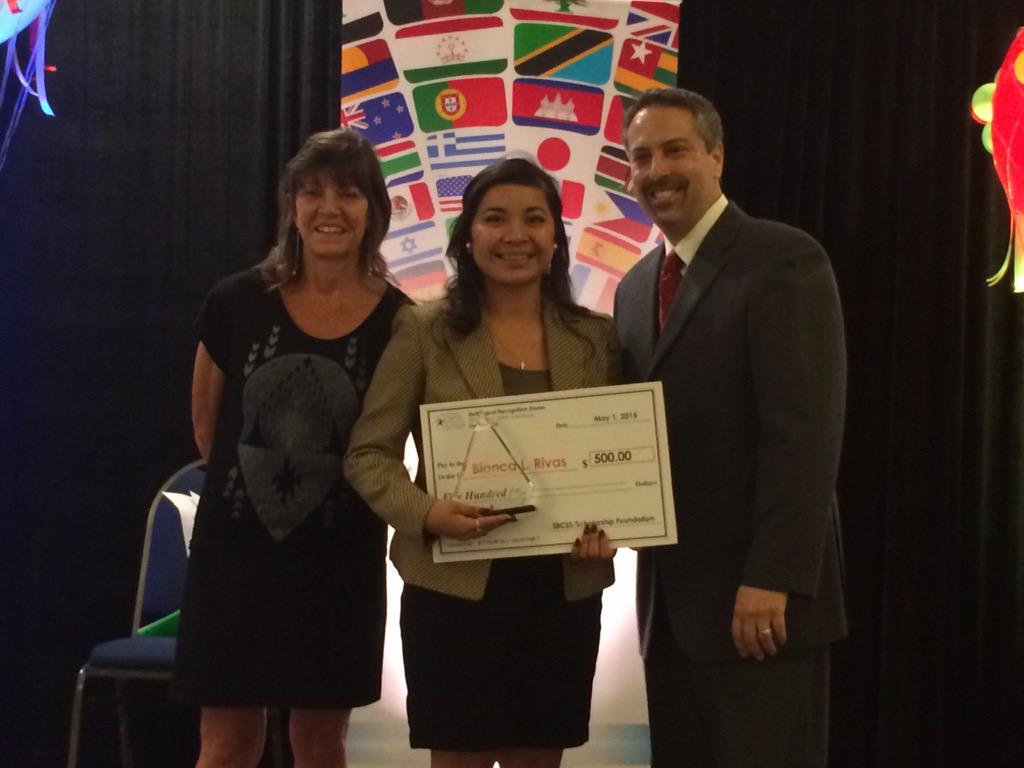 SBCountySchools's tweet photo. Grand prize essay winner Blanca Rivas #scholarship #BloomingtonHS #multilingualrecognitiondinner #SBCSS http://t.co/fAJoMefGko