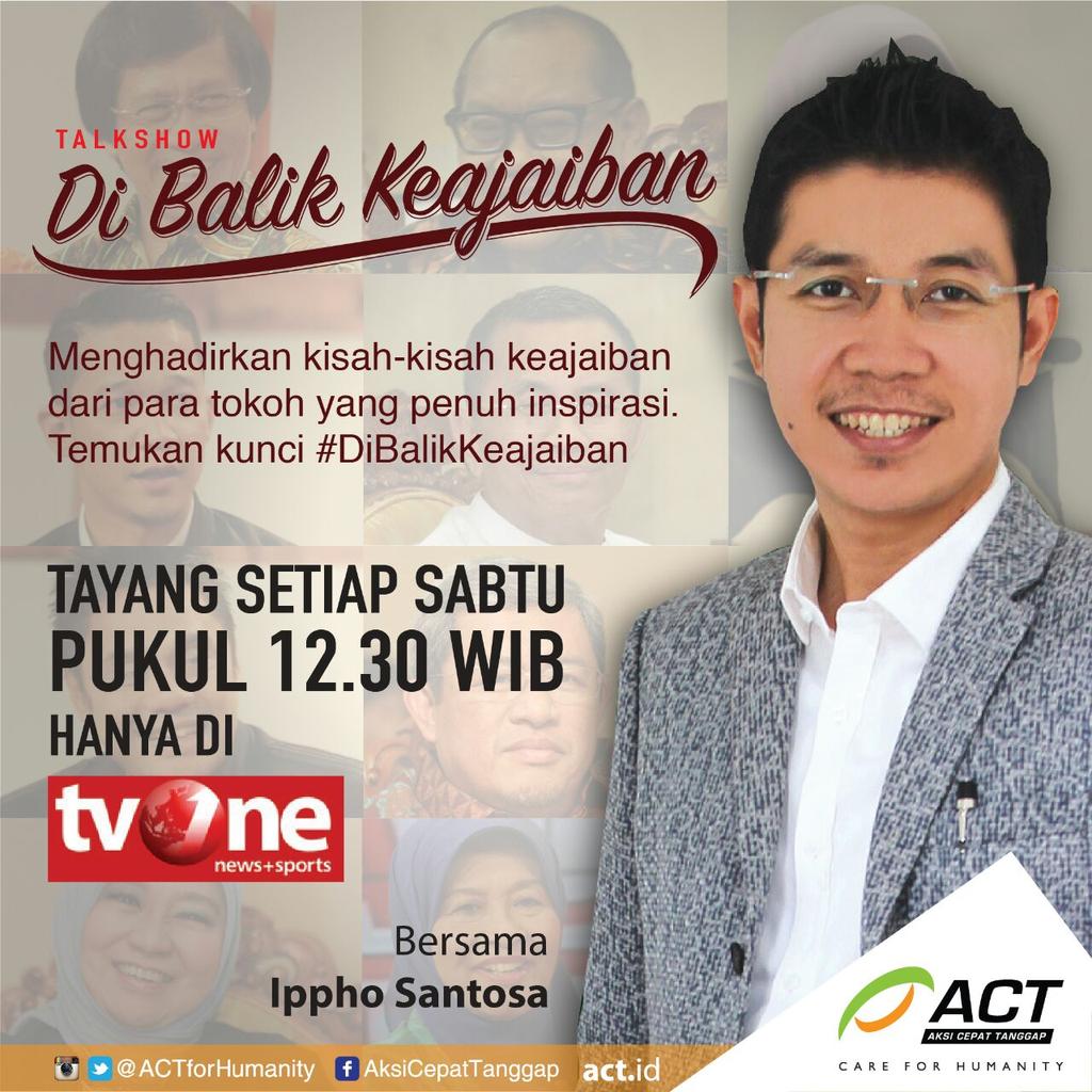 tvOneNews's tweet photo. Siang ini: #DiBalikKeajaiban bersama @ipphoright, @teukuwisnu2 &amp; @MahyeldiPadang! Persembahan @ACTforHumanity http://t.co/8UEHVfTzO6