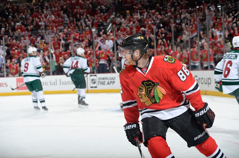 NHLBlackhawks's tweet photo. Make that 99 career playoff points for Patrick Kane in 100 playoff games. #NotBad http://t.co/f90myJLc4C