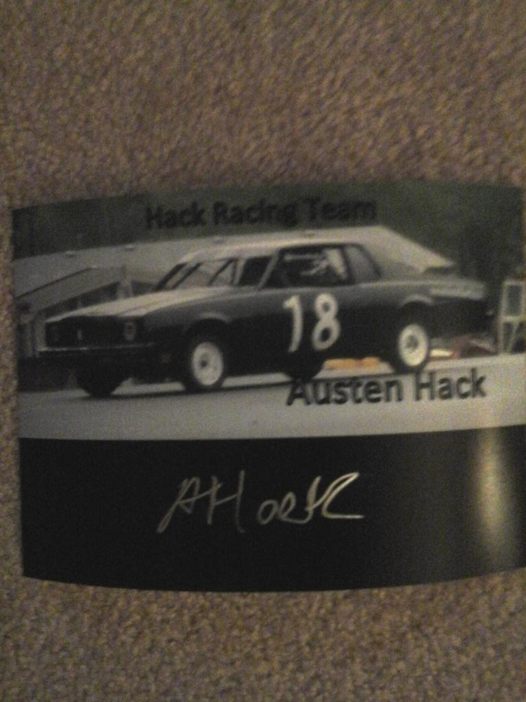 hack_racing's tweet image. Come on down after sat night and get a photo taking with austen and signed by him #SaratogaSpeedway #hackracing #bc