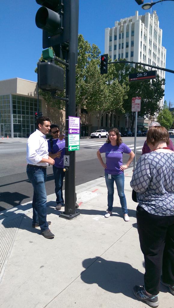 CityTuCity's tweet photo. #walkyourcity outside #sjcityhall,  signs making it easier to find your way around downtown http://t.co/V7b8cI1l1l