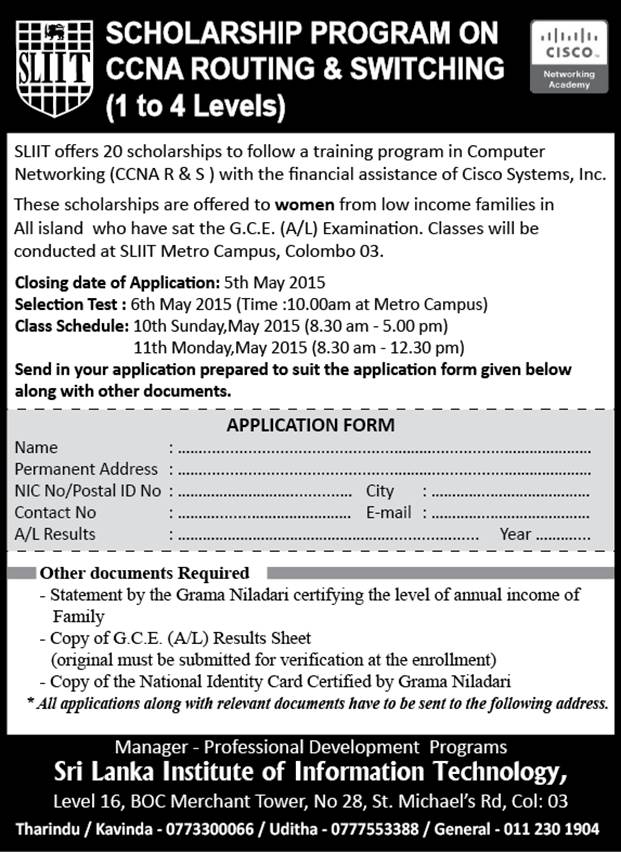 FOCSLIIT's tweet photo. Scholarship Program on CCNA Routing &amp; Switching .......... http://t.co/fMWylnbVHQ