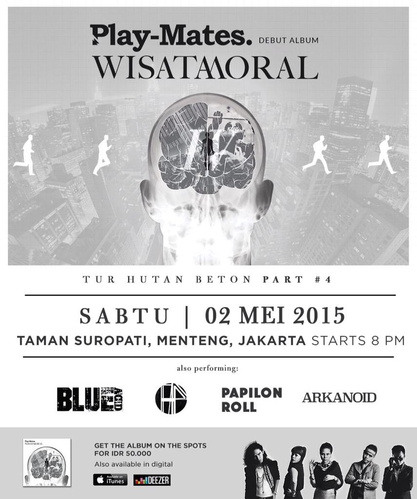 Malam ini! #TurHutanBeton Part 4 di Taman Suropati Menteng! Dimeriahkan oleh <a href="/BlueAcidBand/">Blue Acid</a> @a4_indonesia dll!