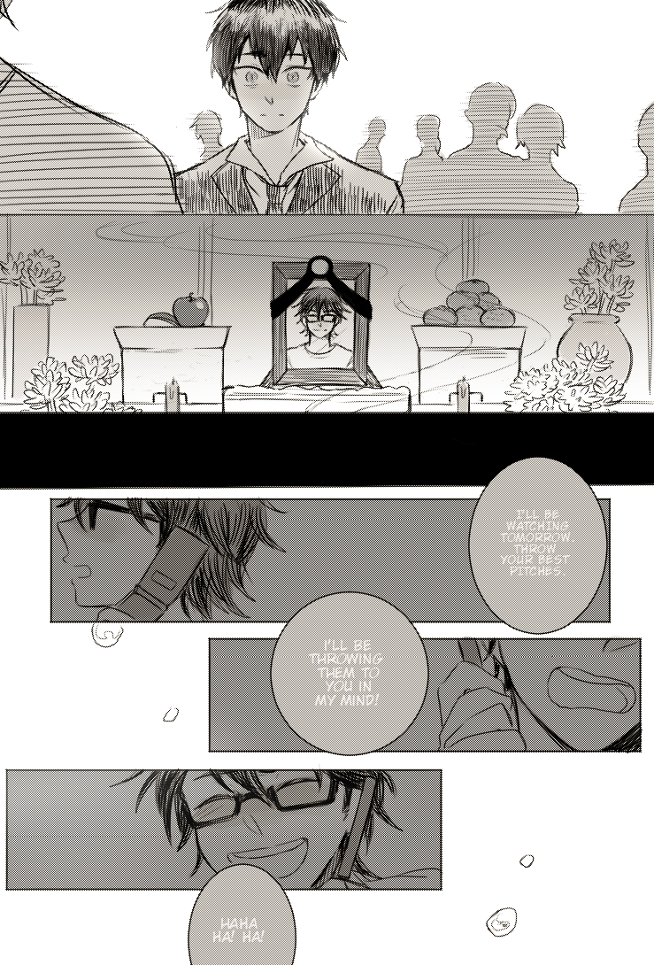 misawa comic inspired by PK samurai's trajectory of laughter fic >< 