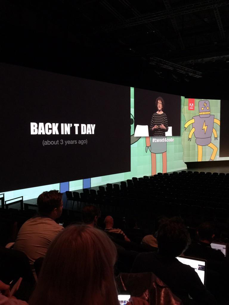 bakingdavy's tweet image. Welcome to the stage  #tweet4code #AdobeSummit