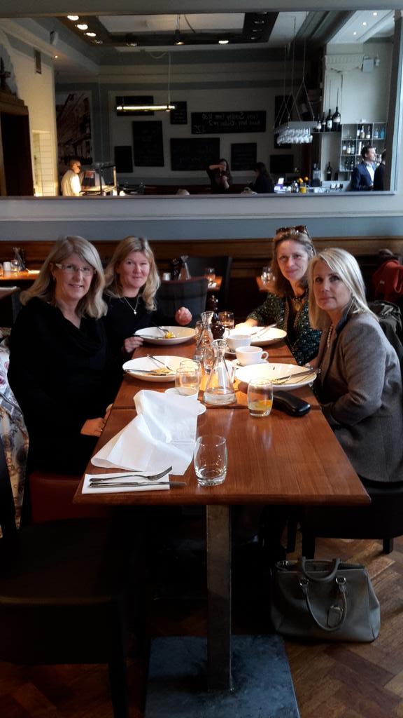 Evbcuik's tweet photo. Lovely to see fab volunteer Dorothy and friends at this mornings @bistromoderne @Bowel_Cancer_UK breakfast. http://t.co/iyv2FHqoW8