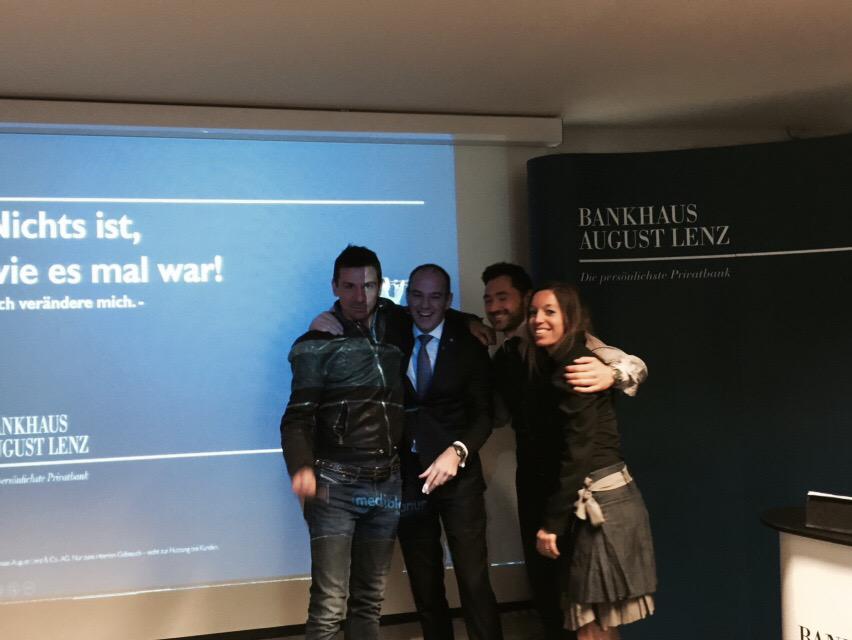Welcome <a href="/BancaMediolanum/">Banca Mediolanum</a> #CMO <a href="/OscardiMontigny/">Oscar di Montigny</a> to @Banklenz Convention 'Nichts ist wie es mal war'