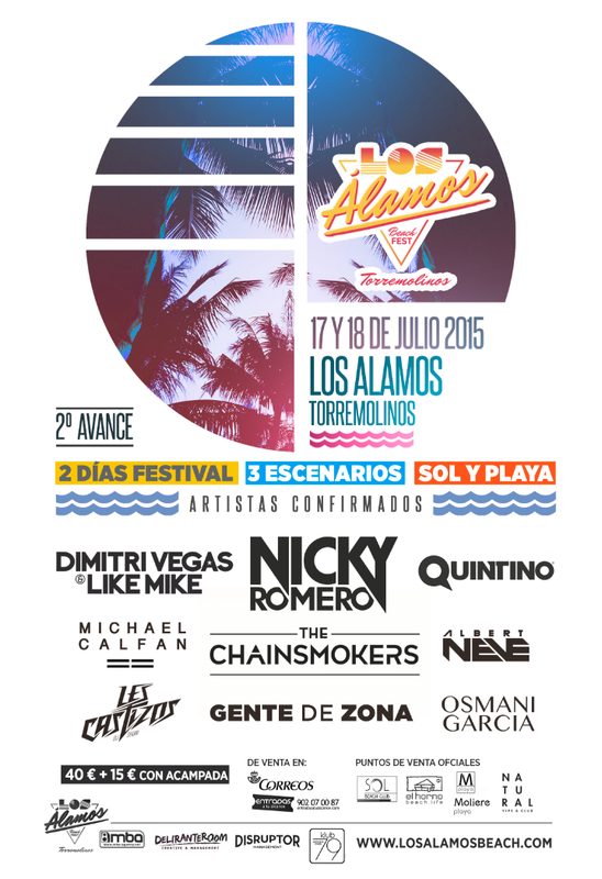 losalamosbeach's tweet photo. Así va quedando el cartel de #LosAlamosBeachFestival. ¡MOLA! http://t.co/KZdq7I0Mn9