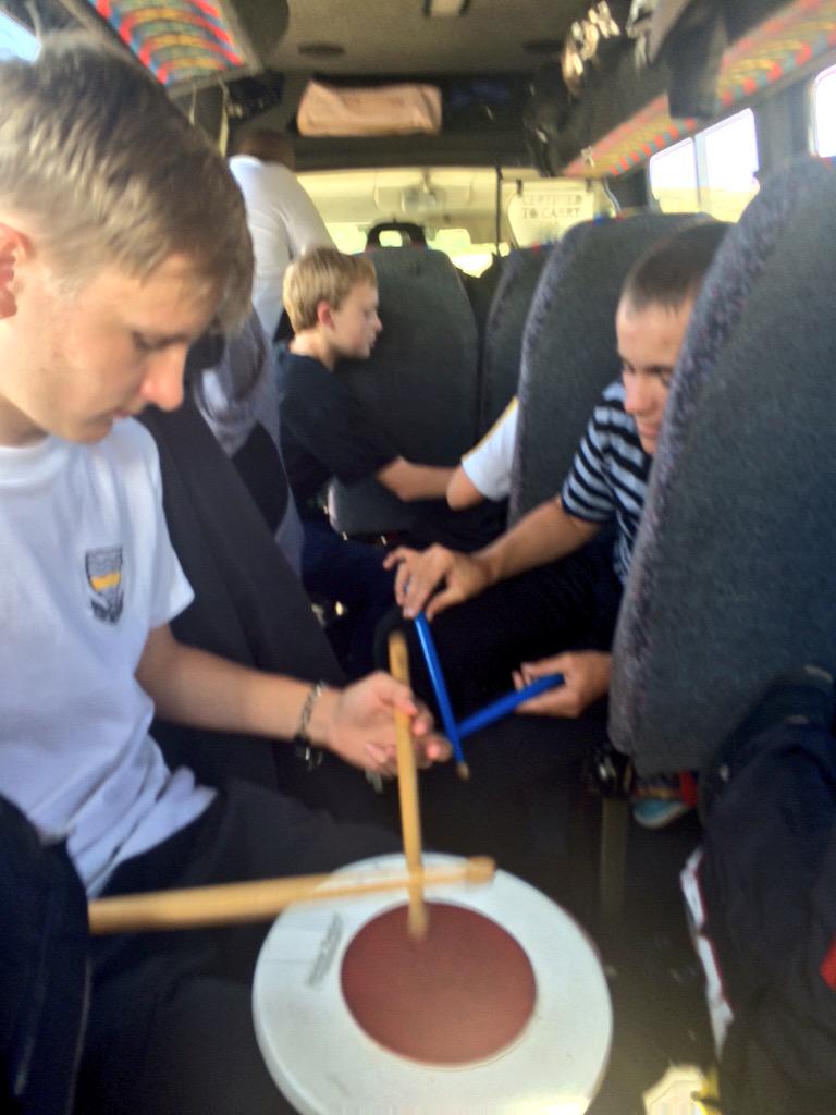 JeppePipeBand's tweet photo. Half an hour until we arrive in Amanzimtoti... #Toti2015 @jeppeboys http://t.co/r9arQqeYAS