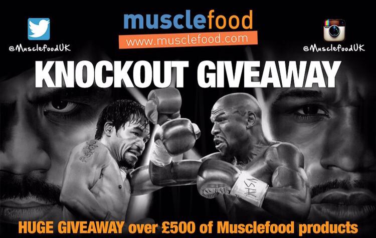 MuscleFoodUK's tweet photo. Retweet if you will be entering our competition for the #MayPac fight! HUGE GIVEAWAY http://t.co/4EcKlByHMr http://t.co/CPfMN2G7Sm