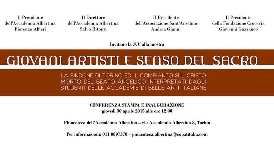 pinacotecalbert's tweet photo. Inaugurazione della mostra Giovani Artisti e Senso del Sacro oggi alle 12.00 http://t.co/rbqgU5X13Q