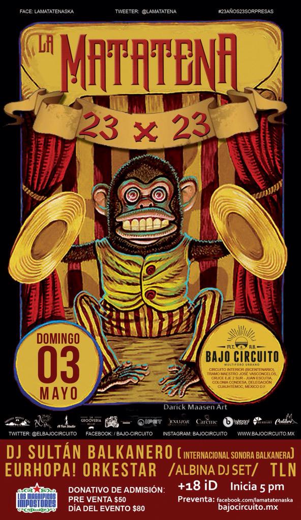 LAMATATENA's tweet photo. @RockTLN uno de los grandes invitados #23Años23Sorpresas @LAMATATENA 3/5 inicia 5 pm @Gritaradiomx @companias_malas http://t.co/dshrocjl4s