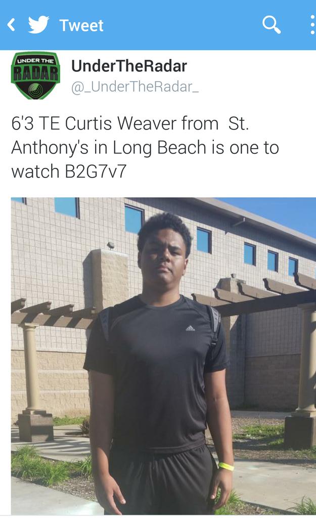 _UnderTheRadar_'s tweet photo. Wisconsin is the latest to offer DL Curtis Weaver. Very athletic BigMan. Has Been impressive all Spring #UTRScouting http://t.co/0ucTpYkeBS