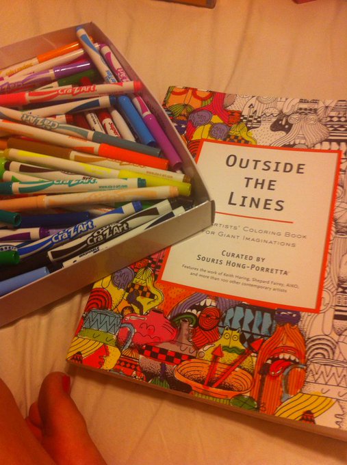 Stress Management. Outside the lines an artists coloring book. http://t.co/tq1X9QONcu