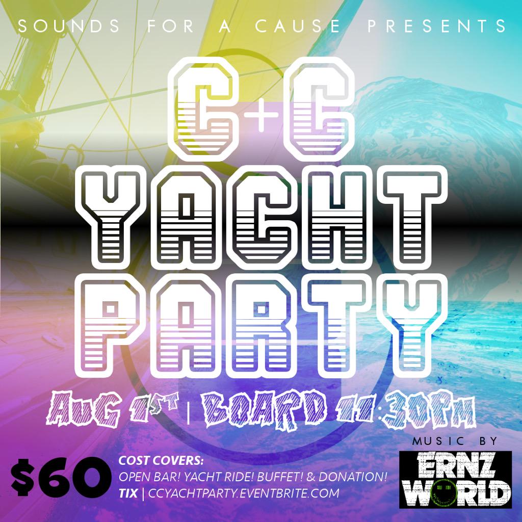 FrankRamz's tweet photo. sat, aug 1st... admission price includes Open Bar & Buffet
tix -> https://t.co/6Bh5ZtE3CV http://t.co/kBF1EnfBZD
$tyle #SoundsForACause
