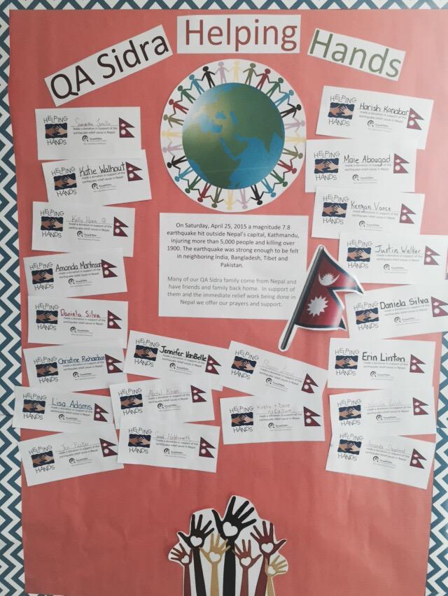 QaSidra Community Helping Hands (donations) for #NepalEarthquake #care #SocialResponsibility #qasidra