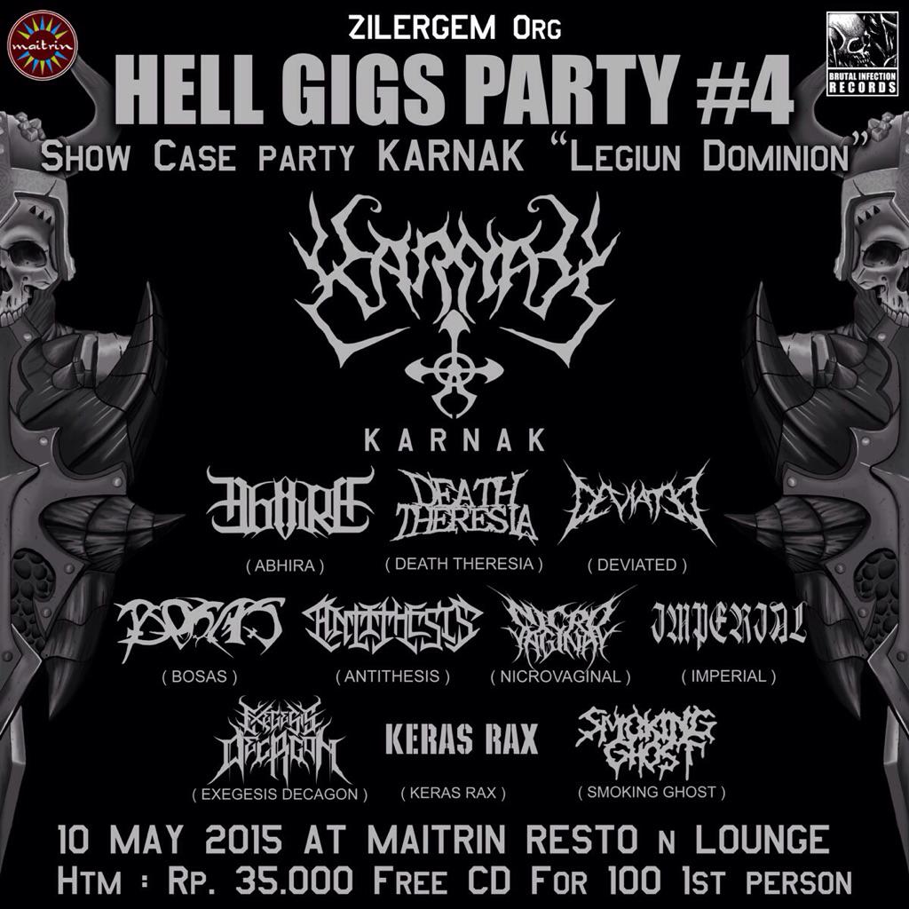 Ini dia LOOK! Staymetal \m/ 10 Mei 2015 "HELL GIGS PARTY #4" di Maitrin Resto n Lounge "