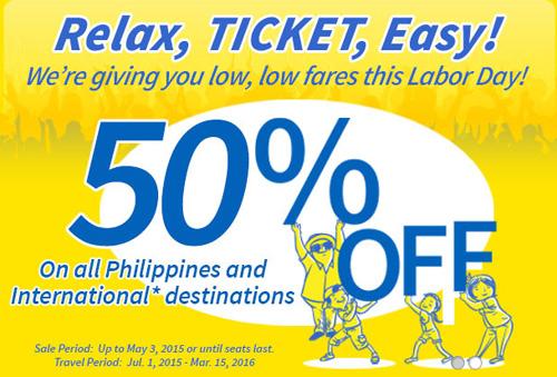 FlightPromos's tweet image. ENjoy this latest Cebu Pacific Promo - 50% off on your next base fare. - Read it here - cebupacificpromo2015.com/relax-ticket-e…