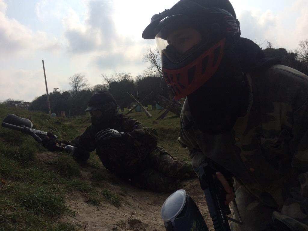 Paintballing at Quex tweet media