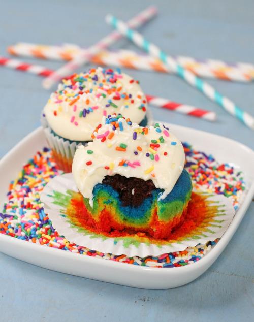 Rainbow Cupcakes