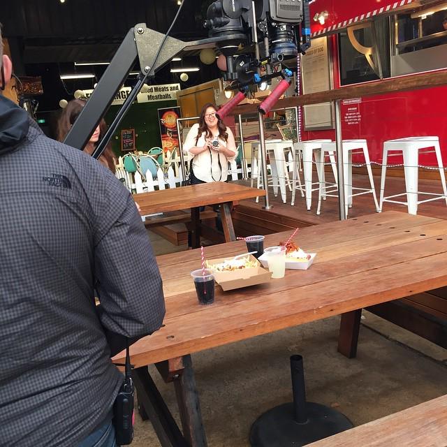 canberranlife's tweet photo. Today @thefoodavenue and I have been "on location' at @italianandsons and @broddogs shooting a promo video for #vis… http://t.co/jFkhoupmMg
