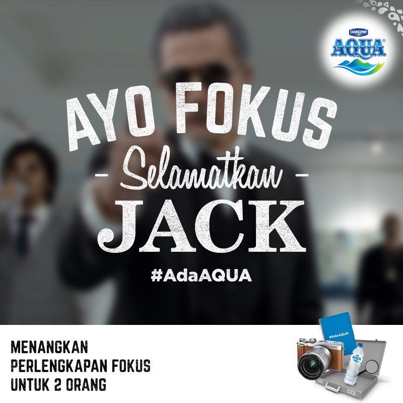 sehatAQUA's tweet photo. Ayo fokus&amp;bantu #SelamatkanJack. Ikuti berbagai tantangannya di akun Instagram #AdaAQUA. Klik! http://t.co/CX2abThe32 http://t.co/Yp2fWMlzW3