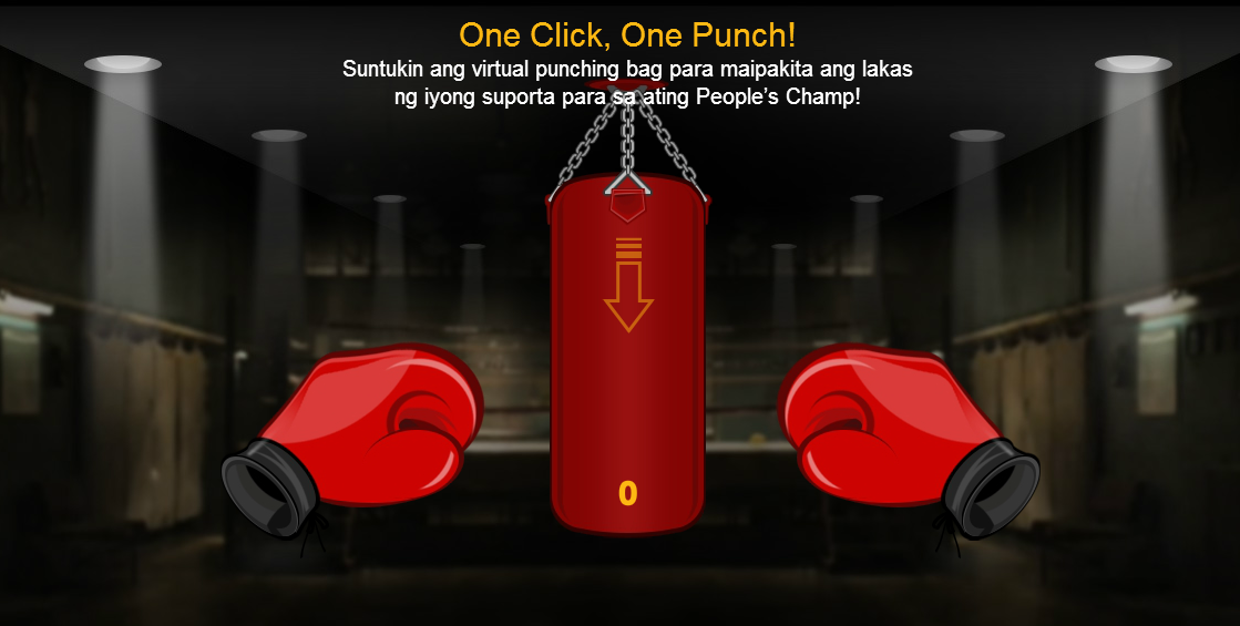 virtual punching bag