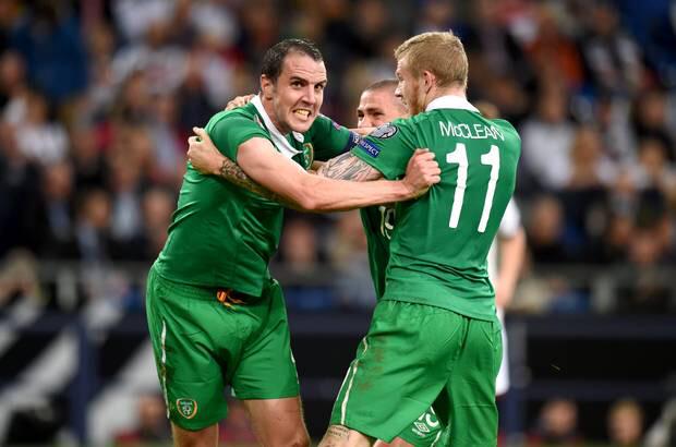 Happy Birthday John O\Shea,34 today 100 cap club & 3 goals including this one seen celebrating  